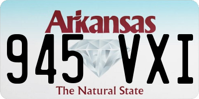 AR license plate 945VXI