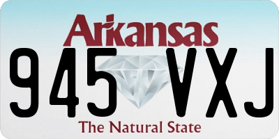 AR license plate 945VXJ