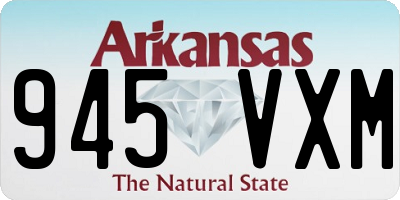 AR license plate 945VXM