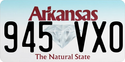 AR license plate 945VXO