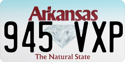 AR license plate 945VXP