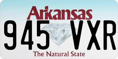 AR license plate 945VXR