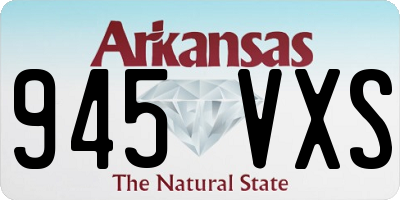 AR license plate 945VXS