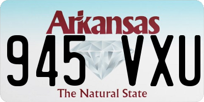 AR license plate 945VXU
