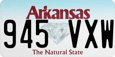 AR license plate 945VXW