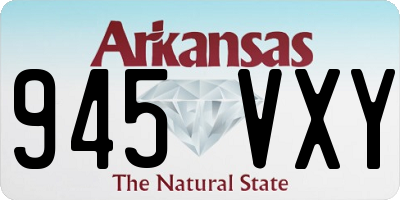 AR license plate 945VXY