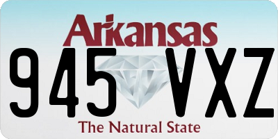AR license plate 945VXZ