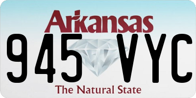 AR license plate 945VYC