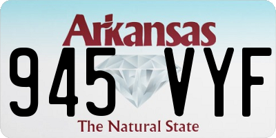 AR license plate 945VYF
