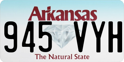 AR license plate 945VYH