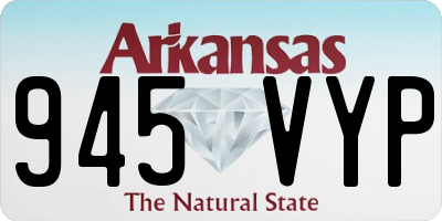 AR license plate 945VYP