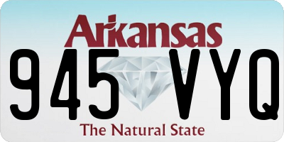 AR license plate 945VYQ