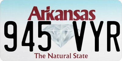 AR license plate 945VYR