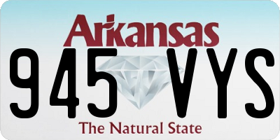 AR license plate 945VYS