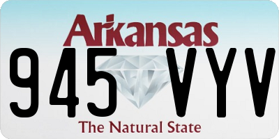 AR license plate 945VYV