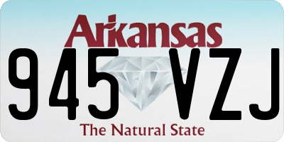 AR license plate 945VZJ