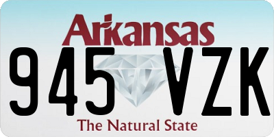 AR license plate 945VZK