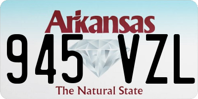 AR license plate 945VZL