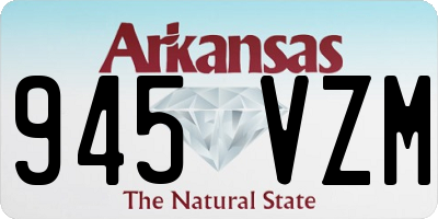 AR license plate 945VZM