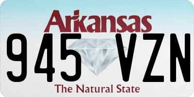 AR license plate 945VZN