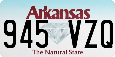 AR license plate 945VZQ