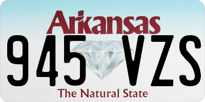 AR license plate 945VZS