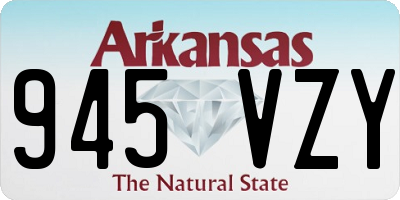AR license plate 945VZY