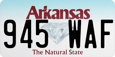 AR license plate 945WAF