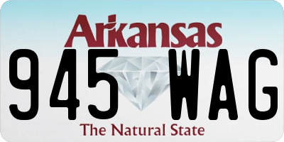 AR license plate 945WAG