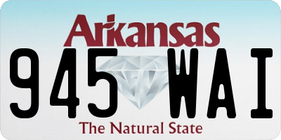 AR license plate 945WAI