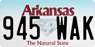 AR license plate 945WAK