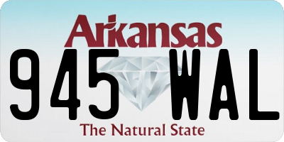 AR license plate 945WAL