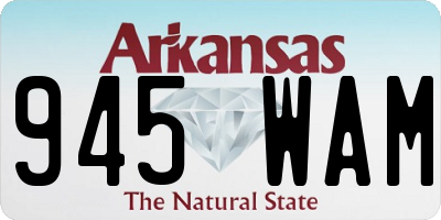 AR license plate 945WAM