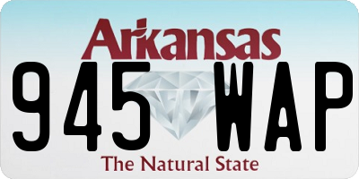 AR license plate 945WAP