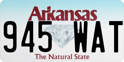 AR license plate 945WAT