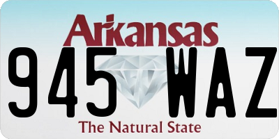 AR license plate 945WAZ