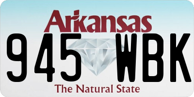 AR license plate 945WBK