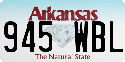 AR license plate 945WBL