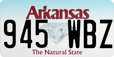 AR license plate 945WBZ