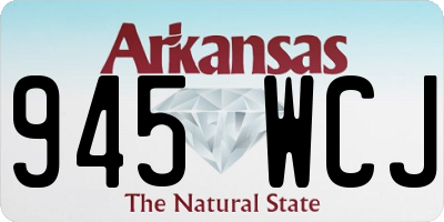 AR license plate 945WCJ