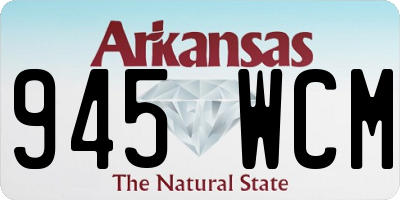 AR license plate 945WCM