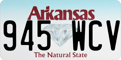 AR license plate 945WCV