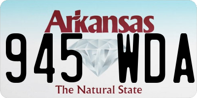 AR license plate 945WDA
