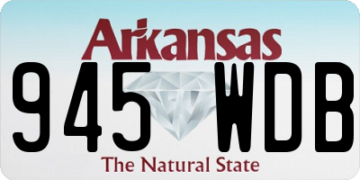 AR license plate 945WDB