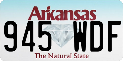 AR license plate 945WDF