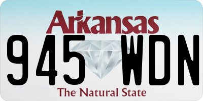 AR license plate 945WDN