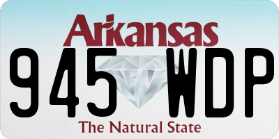 AR license plate 945WDP