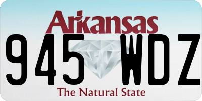 AR license plate 945WDZ