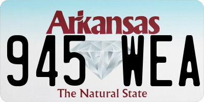 AR license plate 945WEA