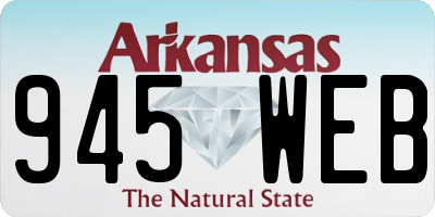 AR license plate 945WEB